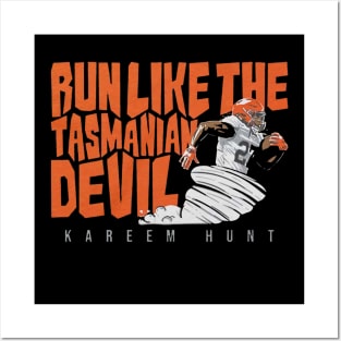 Kareem Hunt Run Like The Tasmanian Devil Posters and Art